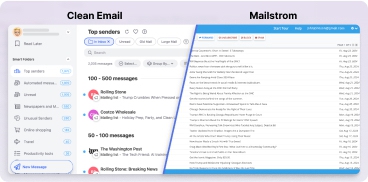 Gemeinsame Funktionen von Clean Email und Mailstrom