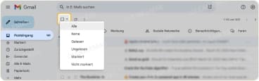 So löschst du den gesamten Gmail-Posteingang