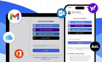 Clean Email works with all popular email services