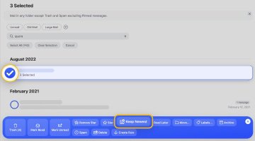 Keep Newest feature in Clean Email
